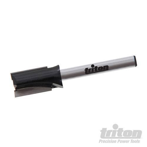 Fresa dritta 1/4 in carburo di tungsteno per legno e pannelli truciolari Triton