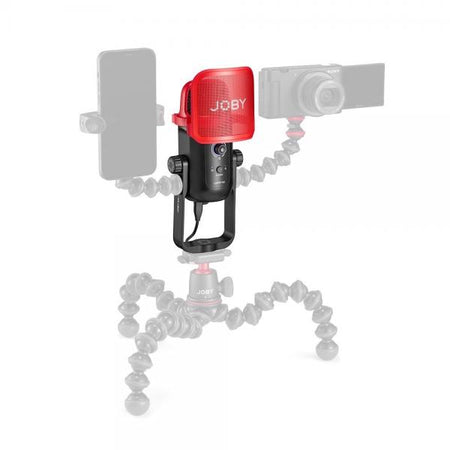 Joby JB01775-BWW microfono Nero, Rosso Microfono da studio (JOBY Wavo POD - mikrofon)