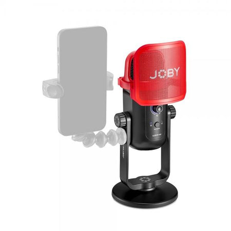 Joby JB01775-BWW microfono Nero, Rosso Microfono da studio (JOBY Wavo POD - mikrofon)