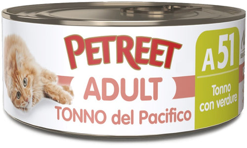 Petreet Cat Adult Tonno del Pacifico con Verdure 70gr