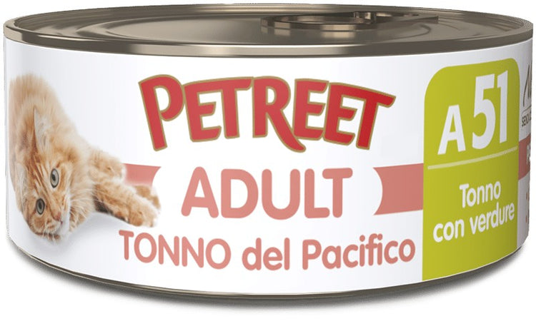 Petreet Cat Adult Tonno del Pacifico con Verdure 70gr
