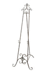 Biscottini Portaquadro in ferro battuto finitura ruggine anticata L53xPR96xH150 cm