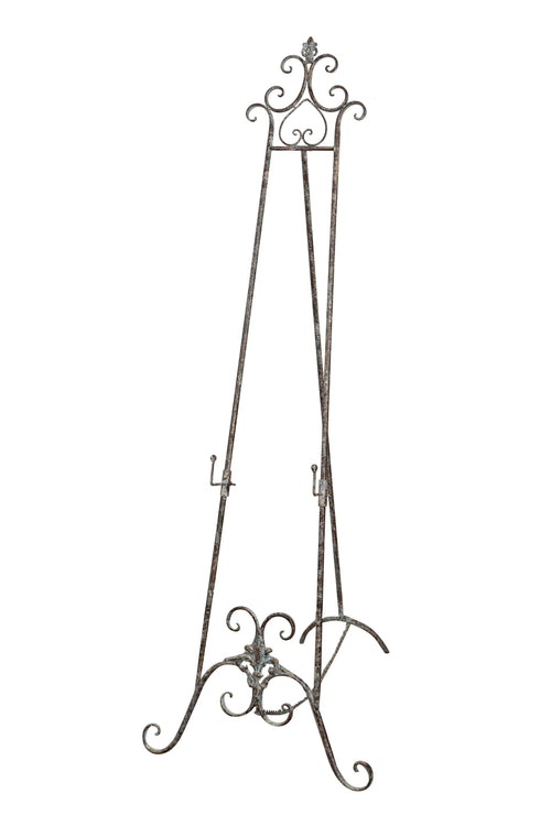 Biscottini Biscottini Cavalletto Treppiedi Portaquadro Ferro Battuto Ruggine Anticata