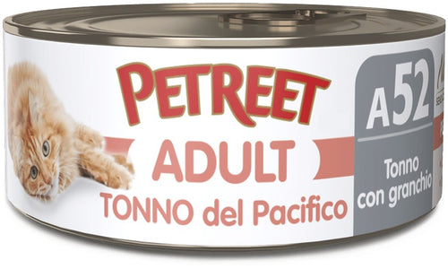 Petreet Cat Adult Tonno del Pacifico con Granchio 70gr