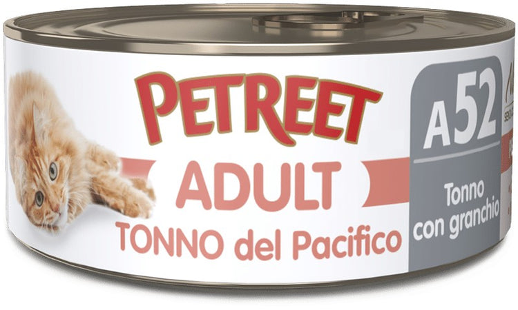 Petreet Cat Adult Tonno del Pacifico con Granchio 70gr