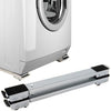 Kit 2 Barre per Base Lavatrice con Ruote, Freno, Regolabili 45 a 70 cm Acciaio Smaltato