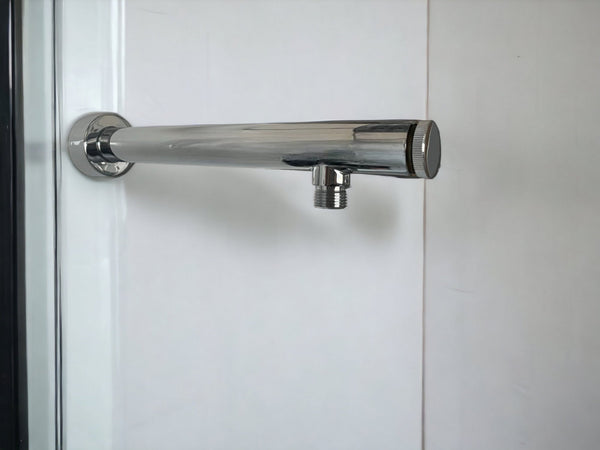 Braccio di sostegno doccia con filtro anti impurità da 40 cm, in ottone pesante