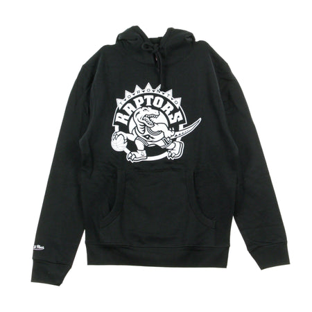 MITCHELL &amp; NESS Felpa Cappuccio Uomo Black &amp; White Hoody Torrap Black/white da uomo