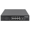Switch Ethernet Gigabit 8 Porte PoE+ con 2 porte RJ45 Gigabit Uplink