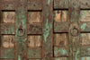 Biscottini Porta portone in legno massello e ferro da interno o da esterno vecchia e antica medievale scorrevole
