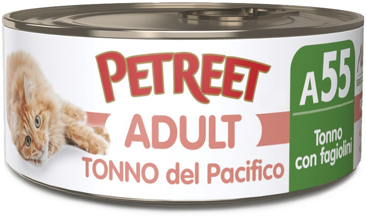 Petreet Cat Adult Tonno del Pacifico con Fagiolini 70gr