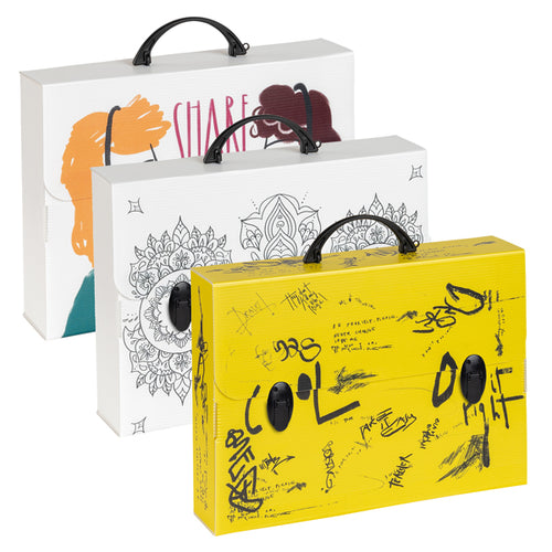 Valigetta Polionda Smart 27X37,5Cm Dorso 8Cm Fantasie Assortite Favorit