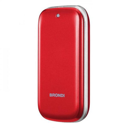 BRONDI STONE+ (ROSSO) - TELEFONO CELLULARE PER ANZIANI - TORCIA - FOTOCAMERA