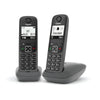 GIGASET AS490 DUO (NERO) - TELEFONO CORDLESS DOPPIO - VIVAVOCE