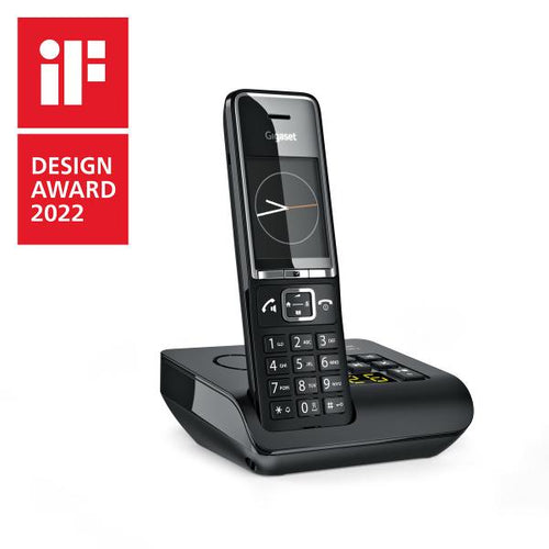 Telefono DECT Cordless Comfort 550A con Segreteria Telefonica e Vivavoce Colore Nero