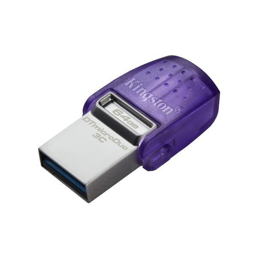KINGSTON DATATRAVELER MICRODUO 3C 64GB (DTDUO3CG3/64GB) - PEN DRIVE 64GB DOPPIA INTERFACCIA USB-A/TYPE-C