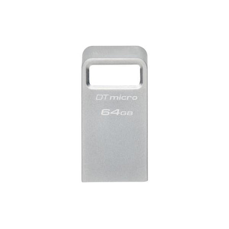 Memoria Pen Drive Kingston DataTraveler MICRO METAL 64GB - USB 64 GB 3.2 Gen 1 - Type-A - Silver