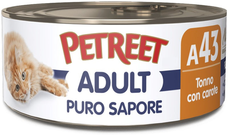 Petreet Cat Adult Puro Sapore Tonno con Carote 70gr