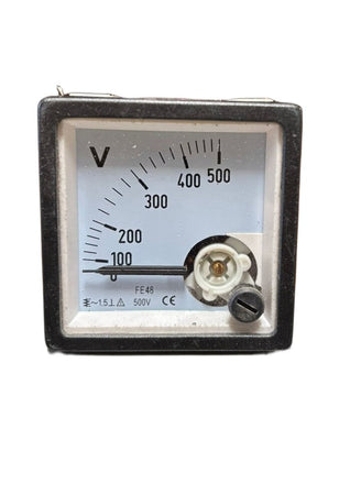 VOLTMETRO ANALOGICO IP52 90 GRADI 500VAC