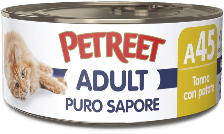 Petreet Cat Adult Puro Sapore Tonno con Patate 70gr