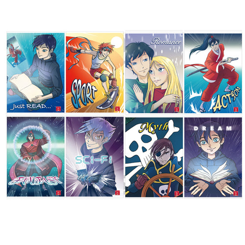 Maxiquaderno A4 80Gr 40+2Fg Rigo Di 3A Manga Pigna