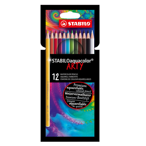 Astuccio 12 Pastelli Arty Aquacolor Stabilo