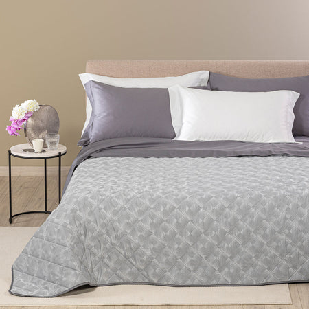 Copriletto Trapuntato Texture ! Caleffi – Raso Jacquard di Lusso Matrimoniale