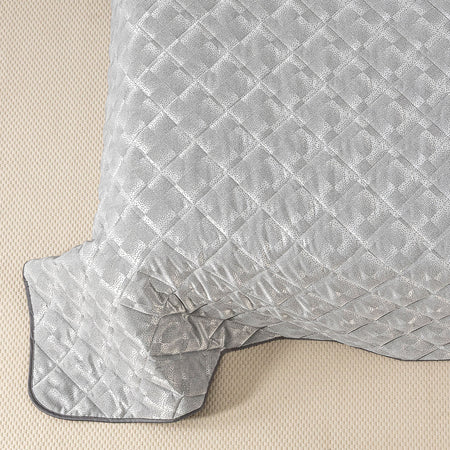 Copriletto Trapuntato Texture ! Caleffi – Raso Jacquard di Lusso Matrimoniale
