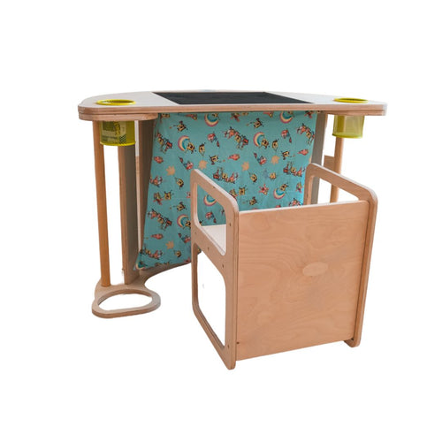 Dondolo/Tavolino + Sedia multifunzione Magic Table