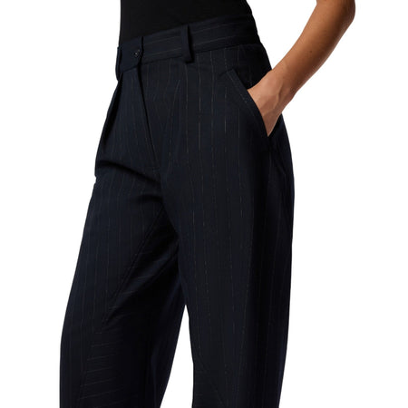 Pinko pantaloni donna pinko - pastasfoglia pantalone - blu da donna