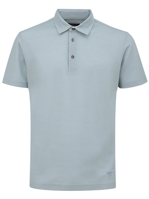 Corneliani Polo azzurro maniche corte da uomo