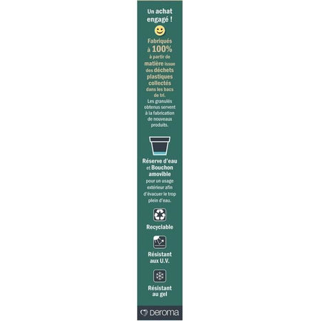 Giardiniera - DEROMA - Muret Save R - 75L - 79cm - Grigio scuro