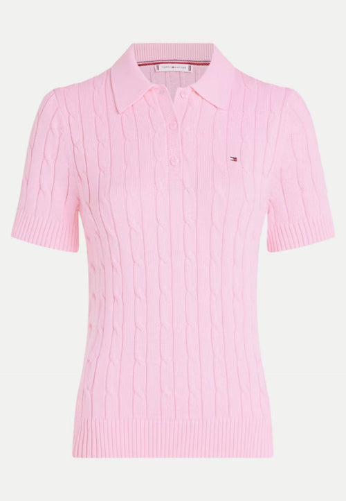Tommy Hilfiger POLO CO CABLE MID GG SS POLO SWT da donna
