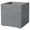 Vaso da fiori Cube - DEROMA - Millennium R - Grigio cenere - Autoirrigante - 39 cm