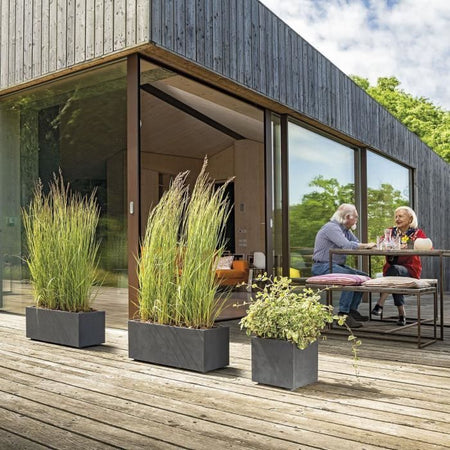 Fioriera Muret - DEROMA - Millennium R - Antracite - Con riserva d'acqua - 59 cm