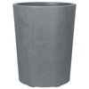 Vaso per fiori - DEROMA - Millennium R - Grigio cenere - Con riserva d'acqua - Altezza 53 cm