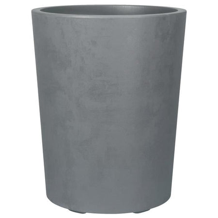 Vaso per fiori - DEROMA - Millennium R - Grigio cenere - Con riserva d'acqua - Altezza 53 cm