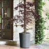 Vaso per fiori - DEROMA - Millennium R - Grigio cenere - Con riserva d'acqua - Altezza 53 cm