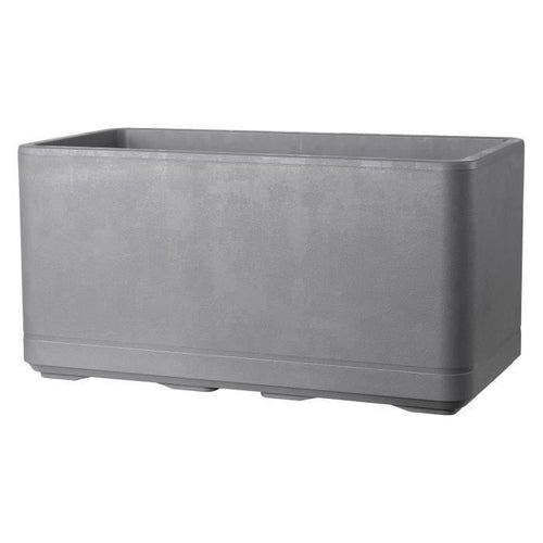 Fioriera Muret - DEROMA - Cosmo - Grigio cenere - Con riserva d'acqua - Ruote - 78 cm