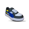 Puma Caven Sneakers Bambino Blu Nero Bianco Giallo – Velcro e Lacci | Taglie 20-35
