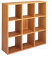 Libreria mobile per ufficio a 9 caselle a giorno in legno cm. 104,1x29,2x103,9h