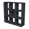 Libreria mobile per ufficio a 9 caselle a giorno in legno cm. 104,1x29,2x103,9h