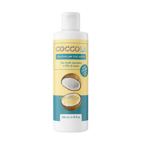 Coccola Maschera Capelli Ricci – Trattamento Professionale con Cheratina – Nutre, Districa e Idrata – Per Capelli Secchi, Crespi e Ribelli – 200ml – AlohaLabs