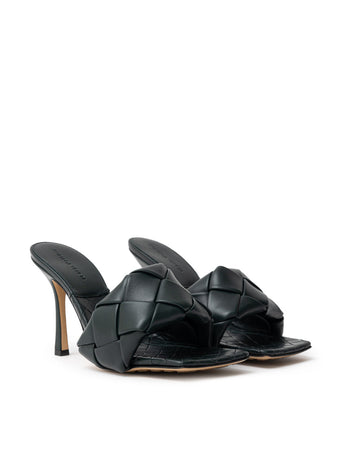 Bottega Veneta Sandalo Mule Lido in Verde Scuro da donna