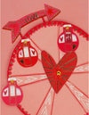 Biglietto Di Auguri San Valentino Con Applicazione Love Wheel Legami