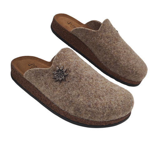 Originali Zoccoli Alpini, Ciabatte Uomo e Donna Invernali, Calde Sabot Tirolesi in Lana Cotta, 100% Made in Italy