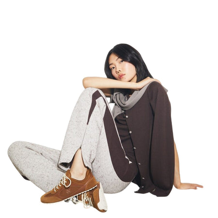 TORY BURCH sneaker donna tory burch - tory travel sneaker - cognac da donna