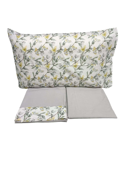 Completo Lenzuola Matrimoniale Papalina LEM152 Cotone con Balza