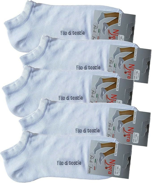 X6 Fantasmini Unisex in cotone Makò- prodotto in Italia- colori Blu Beice Nero Bianco Il tuo piede al fresco tutto l'anno.