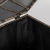 Baule da Esterno in Rattan PE e Acciaio con Fodera Interna, 75x75x70 cm, Nero e color Sabbia  865-020V00KK